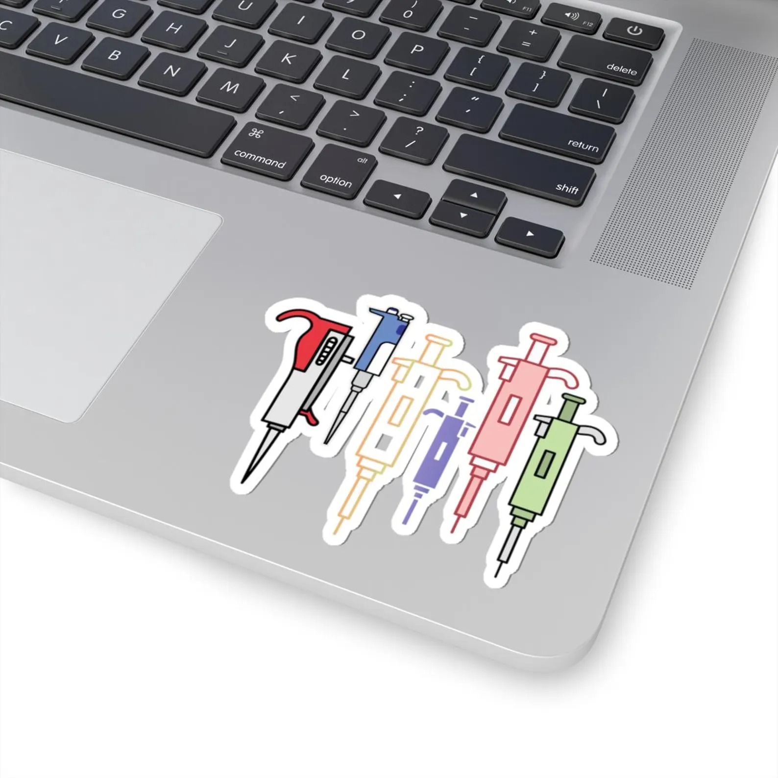 Colorful Pipette Illustration Stickers