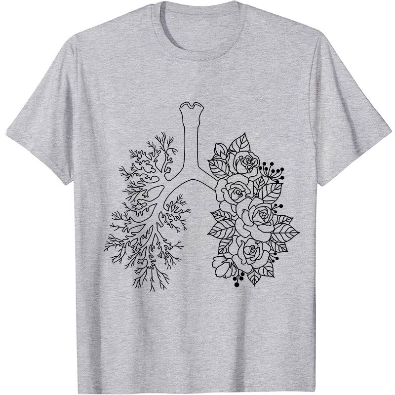 Floral Lung Nurse T-Shirt