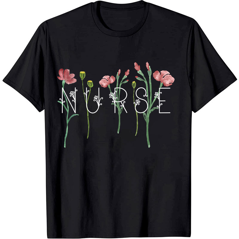 Wildflowers Nurse T-Shirt