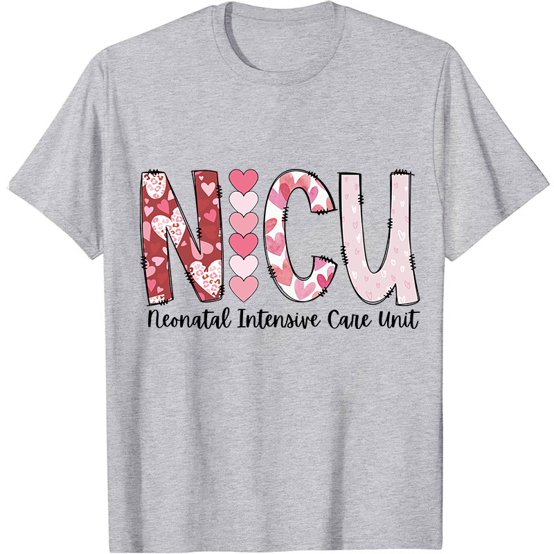 Valentines Neonatal Intensive Care Unit Nurse T-Shirt
