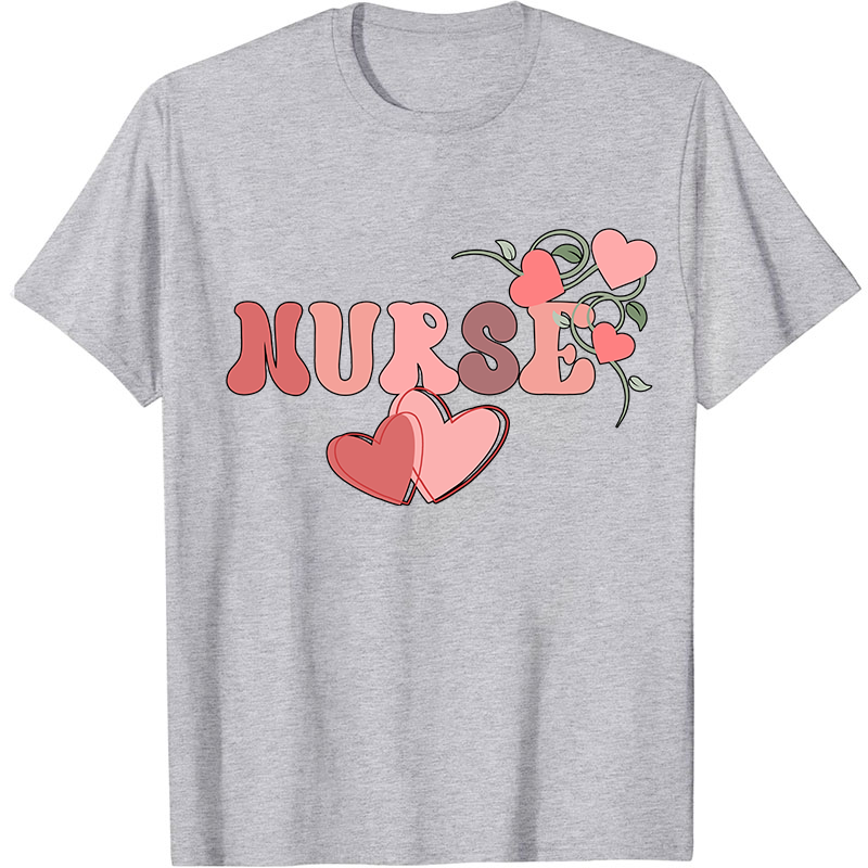 Nurse Heart Valentine Nurse T-Shirt