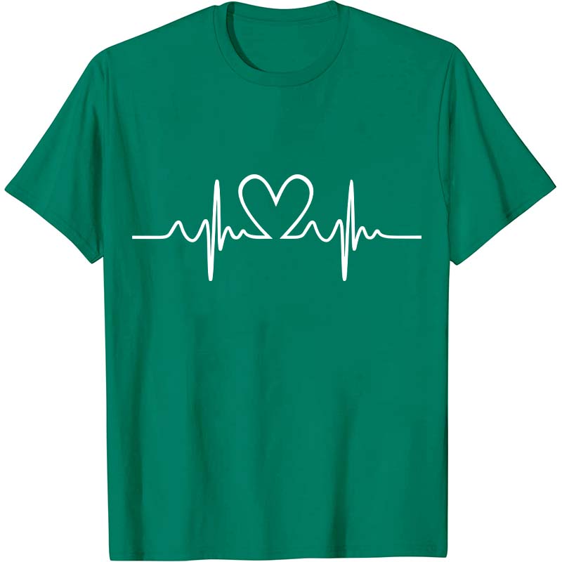 Love Heart Heartbeat Nurse T-Shirt