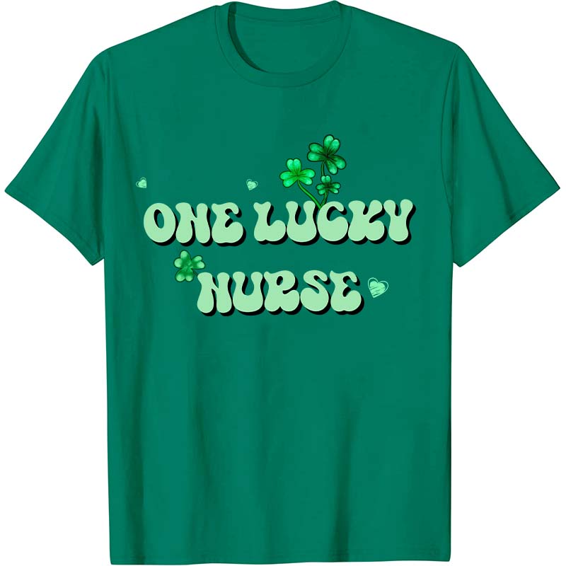 One Lucky Nurse Check Nurse T-Shirt