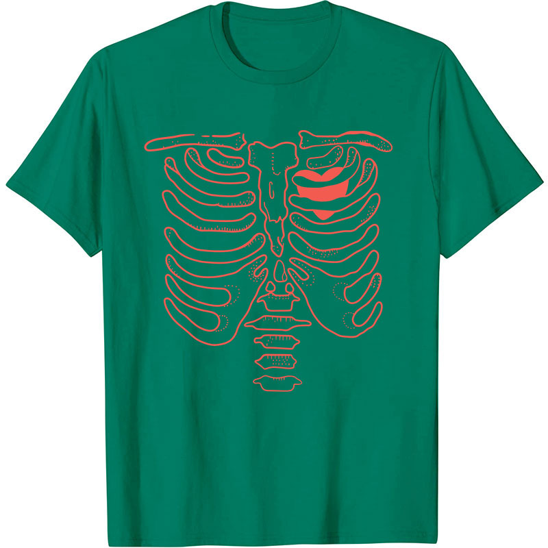 Skeleton Heart Nurse T-Shirt
