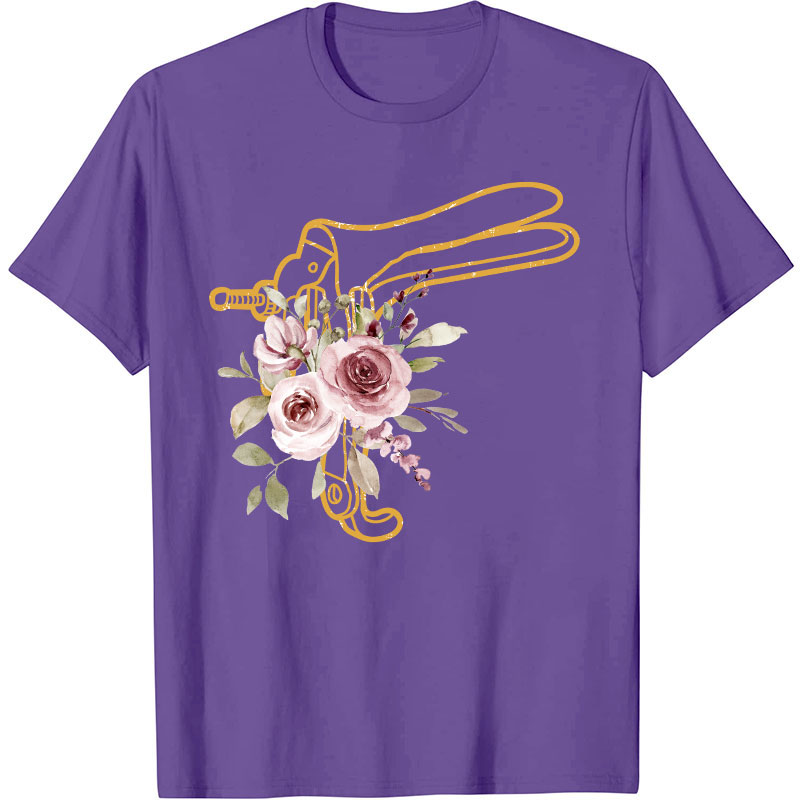 Floral Speculum Nurse T-Shirt