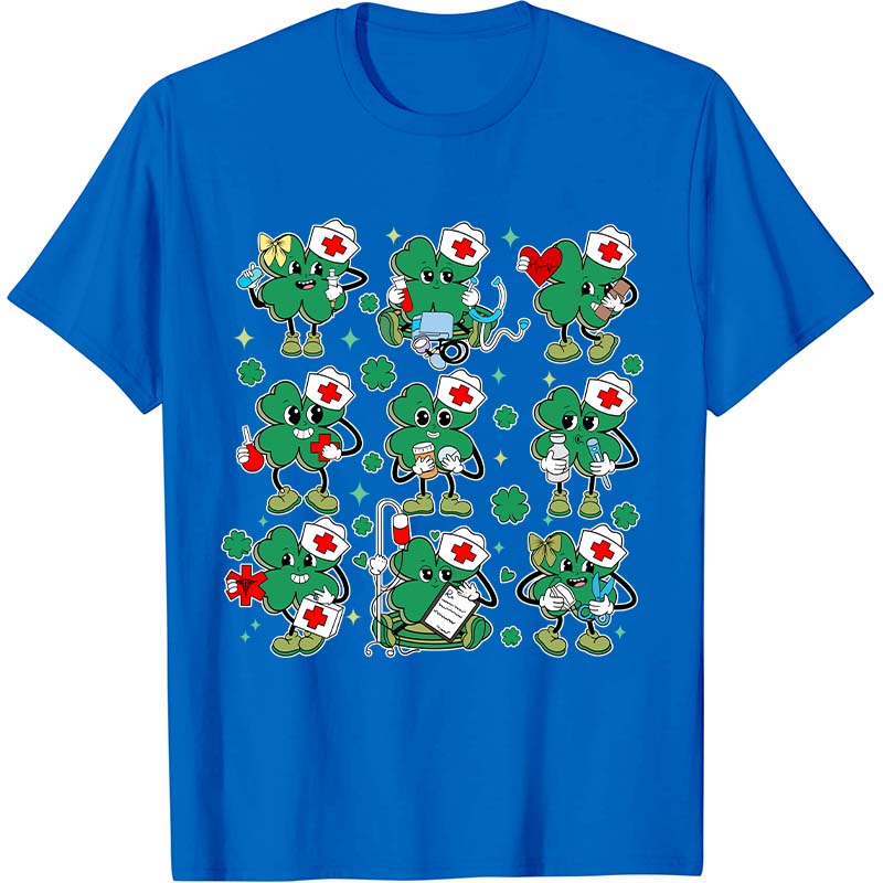 Funny Nurse Clover Nurse T-Shirt