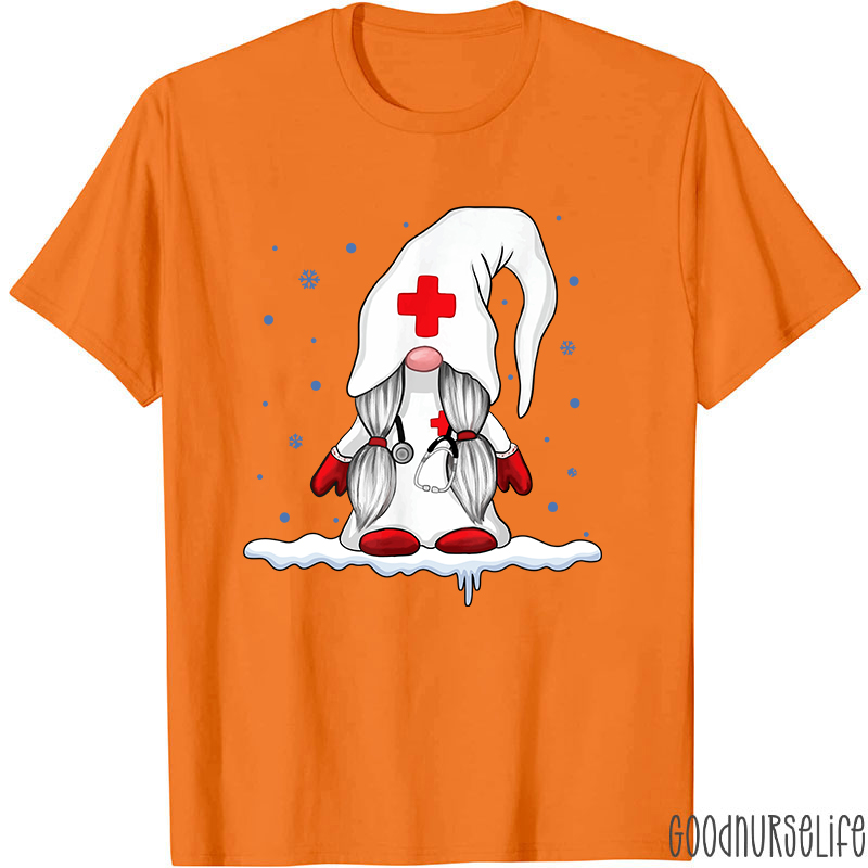 Gnome Snowman Nurse T-Shirt