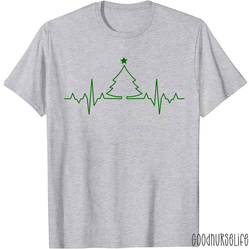 ECG Christmas Tree Nurse T-Shirt