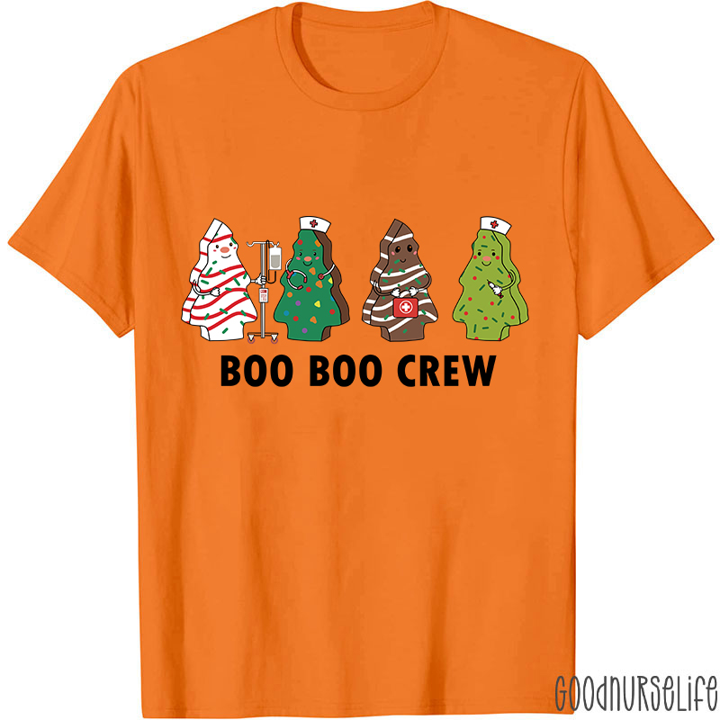 Christmas Tree Boo Boo Crew Nurse T-Shirt