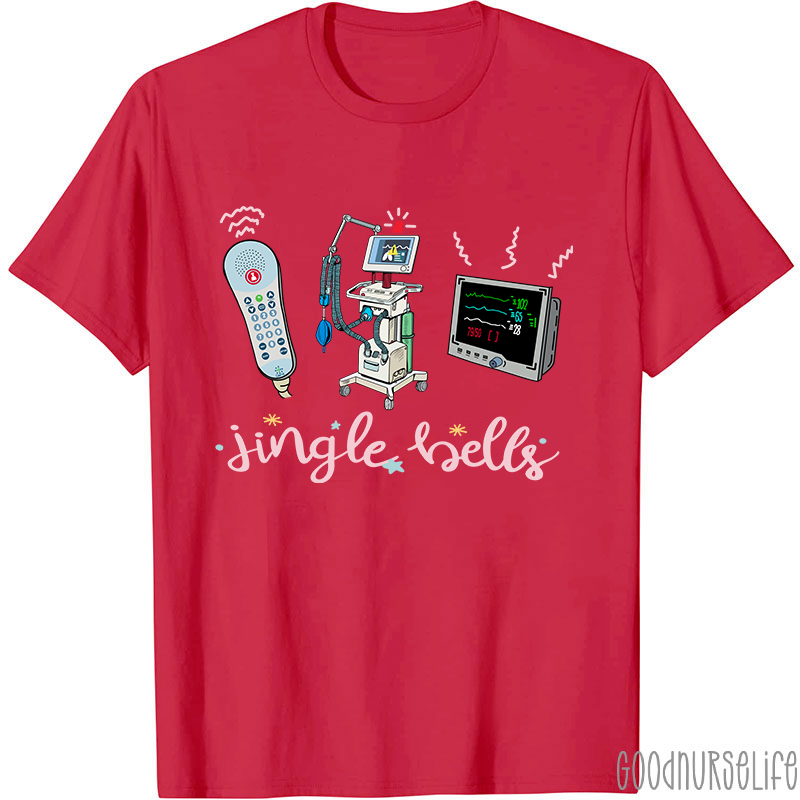 Jingle Bells Medical Devices Nurse T-Shirt