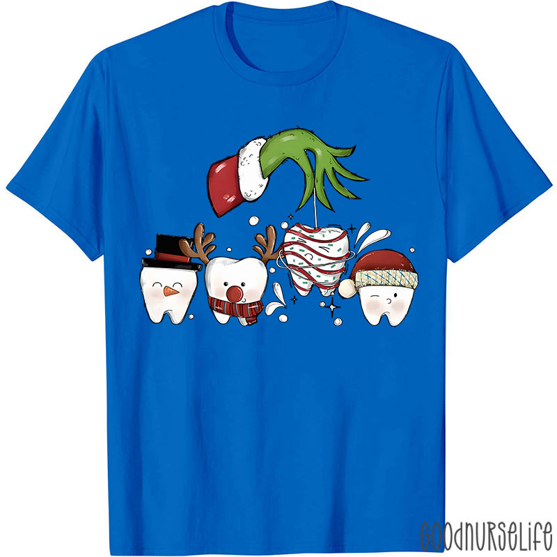 Christmas With Dental Squad Nurse T-shirt
