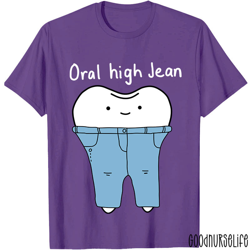 Teeth High Cut Jeans Nurse T-shirt