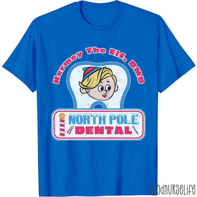 Hermey The Elf North Pole Dental Nurse T-shirt