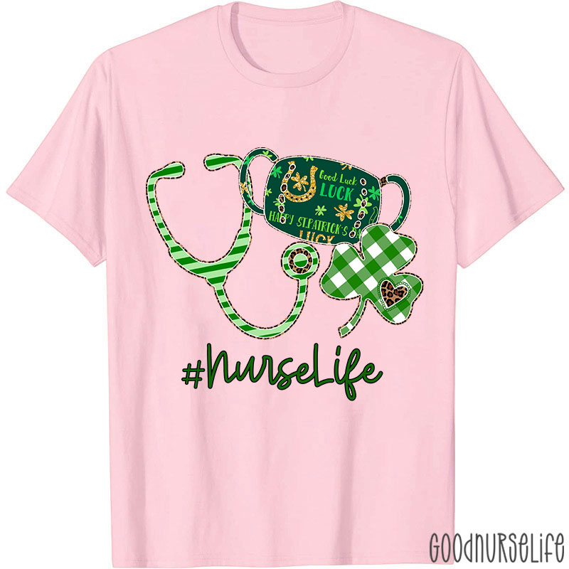 Shamrock Nurselife Nurse T-Shirt