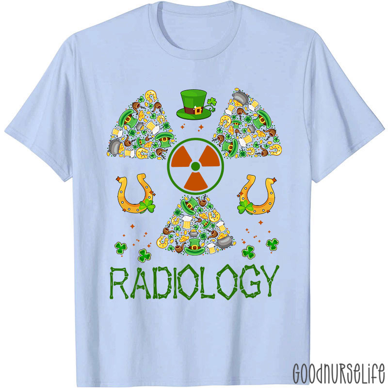 Lucky Radiology St Patricks Day Nurse T-Shirt