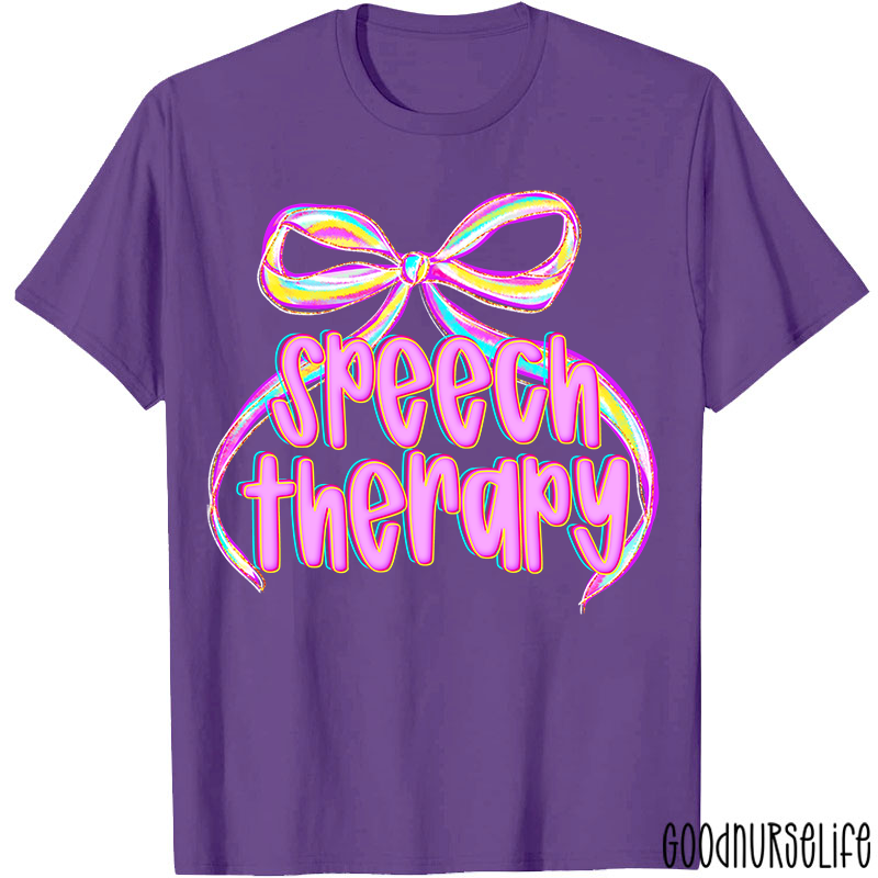 Coquette Bow Speech Therapy T-Shirt