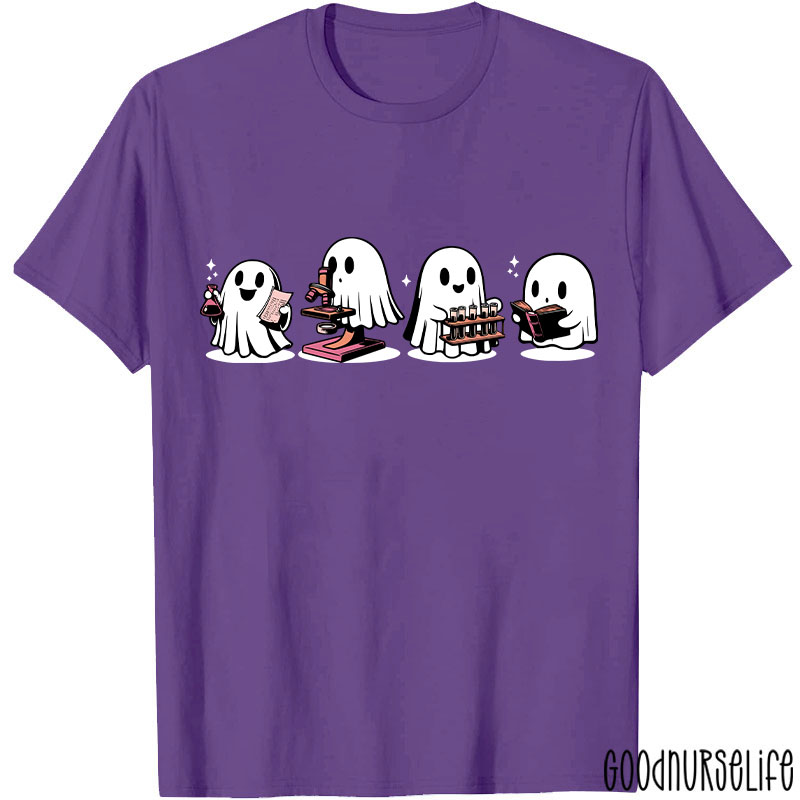 Halloween Cute Ghost Laboratory T-Shirt