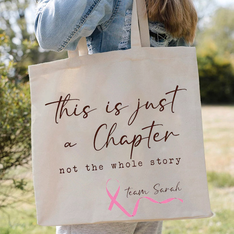 Personalized Name This Is Just A Chapter Not The Whole Story Teacher Tote Bag