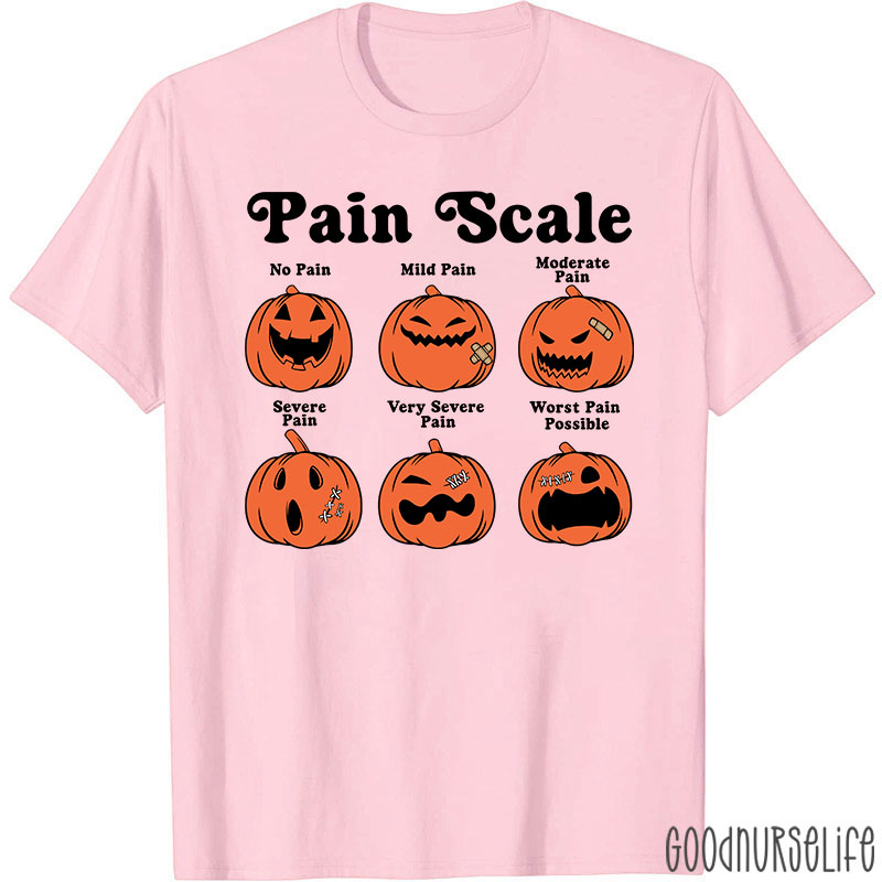 Pumpkin Pain Scale Nurse T-Shirt