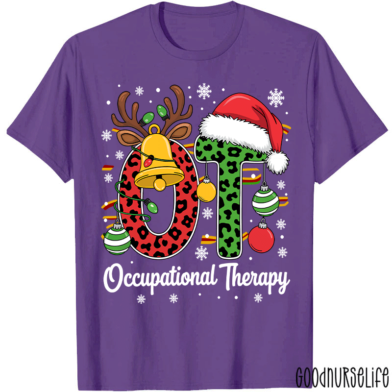 Leopard Printed OT Christmas T-Shirt