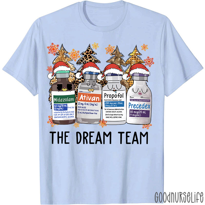 The Dream Team Christmas Nurse T-shirt