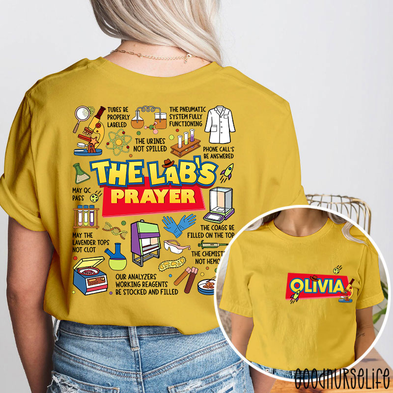 Personalized The Lab's Prayer Lab Week Two Sided T-Shirt
