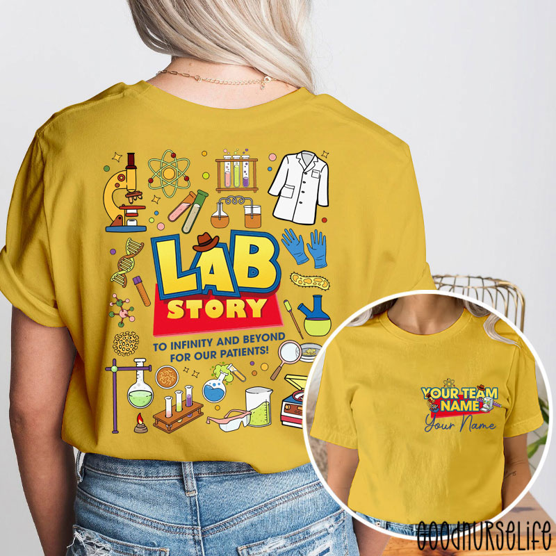 Personalized Name To Infinity And Beyond Two Sided T-Shirt