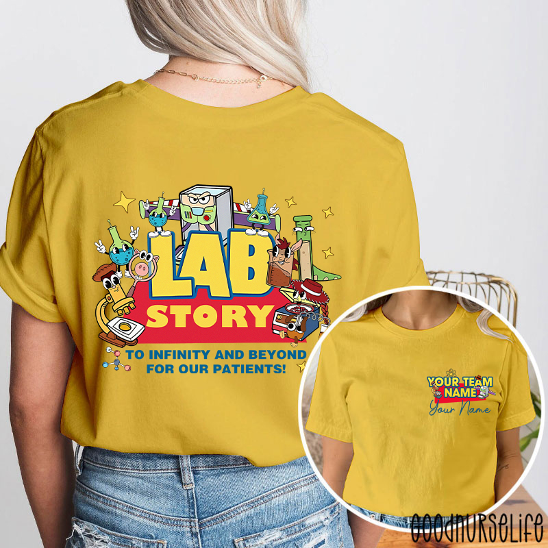 Personalized Lab Week 2026 Lab Story Two Sided T-Shirt