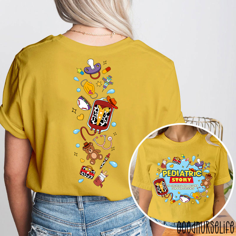 Pediatric Story To Infinity And Beyond Two Sided T-Shirt