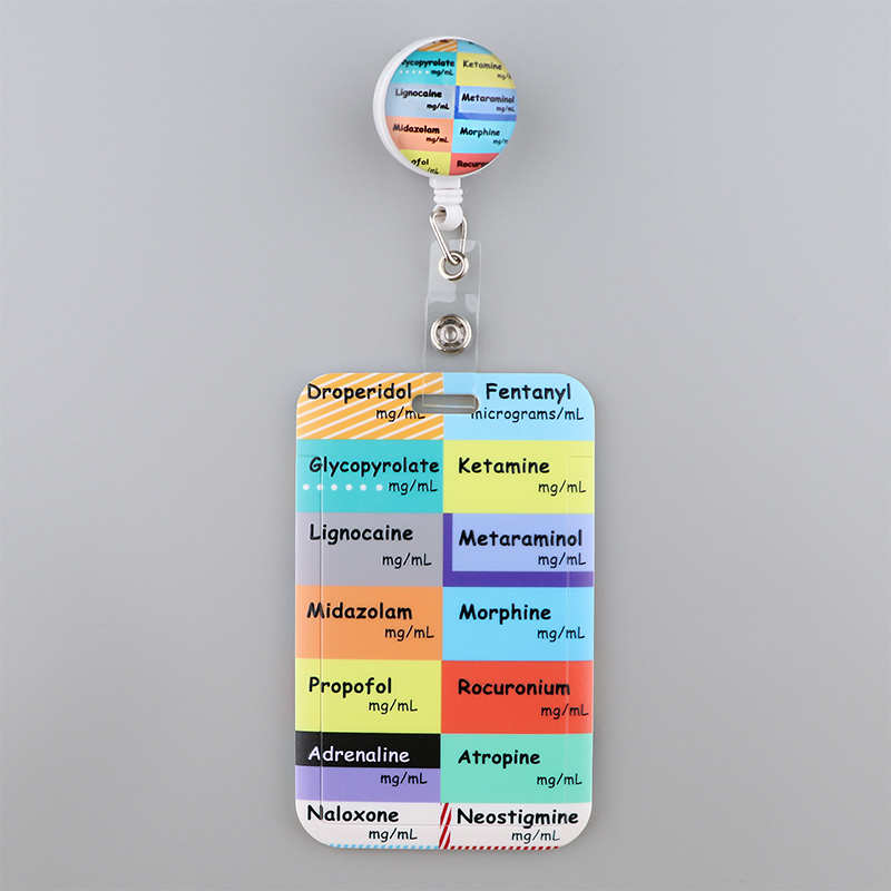 Anaesthetics Cartoon Printed Badge Reel