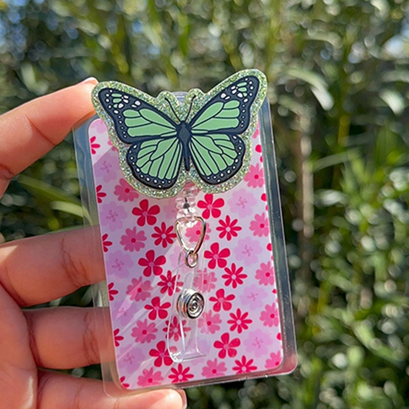 Beautiful Butterfly Badge Reel