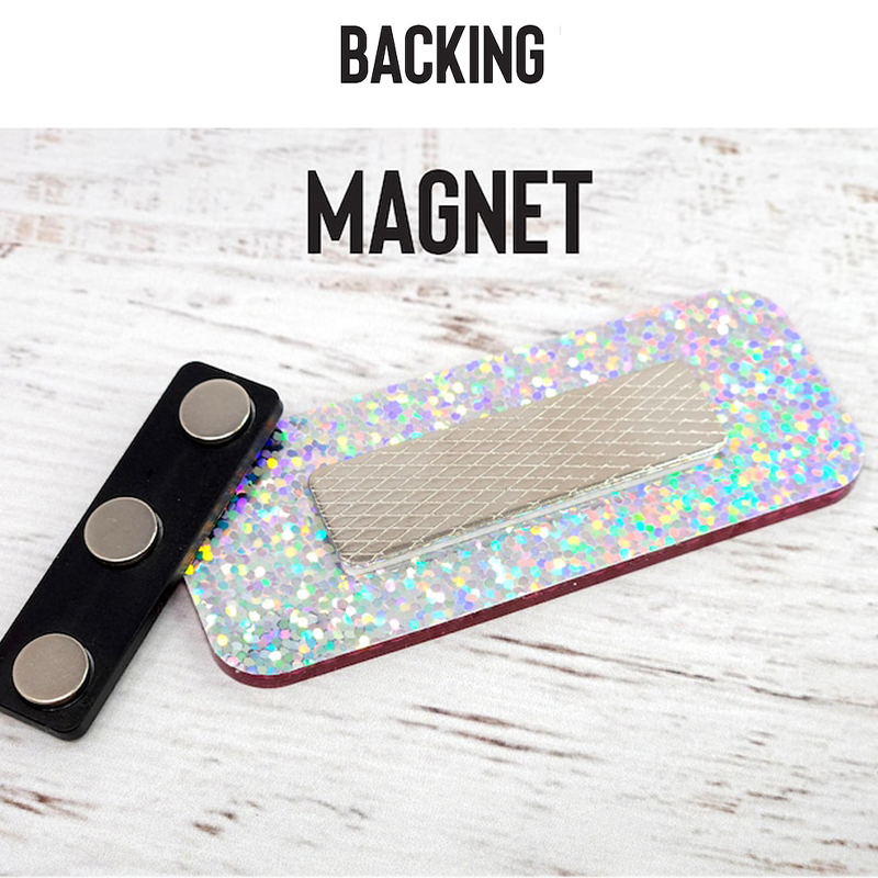 Personalized Glitter Name Tag