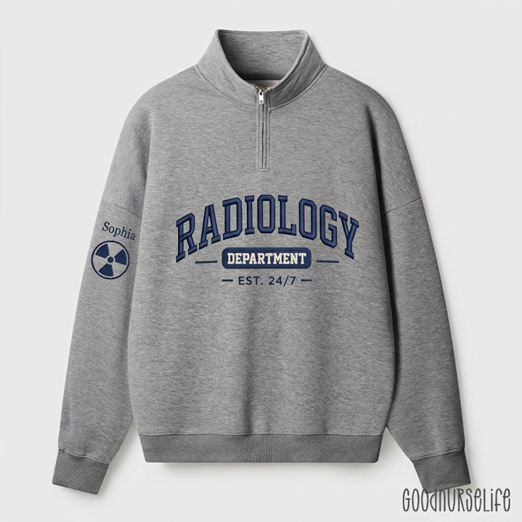Personalized Radiology Technologist Quarter Zip Sweatshirt