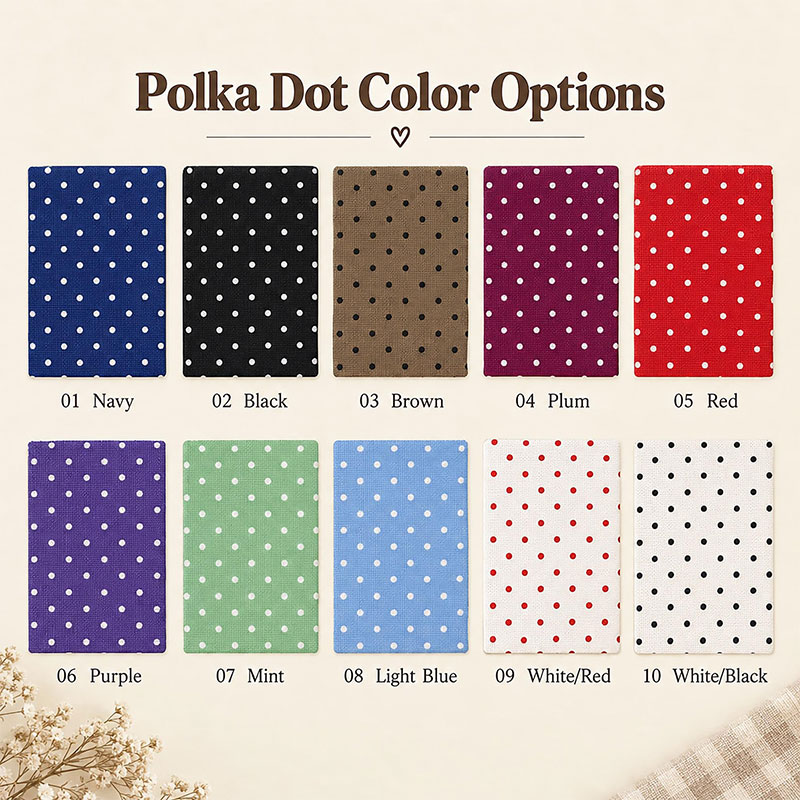 Personalized Gingham Polka Dot Nurse Double-Sided Collar Reversible Mockneck