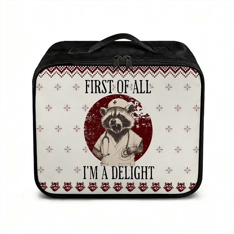 First Of All I'm A Delight Nurse First Aid Kit Bag