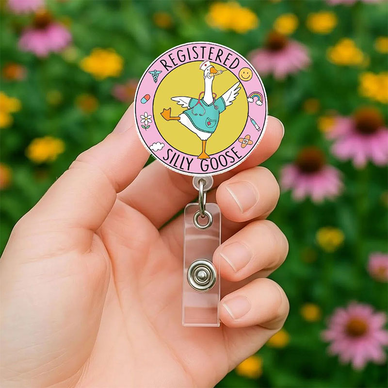 Registered Silly Goose Badge Reel