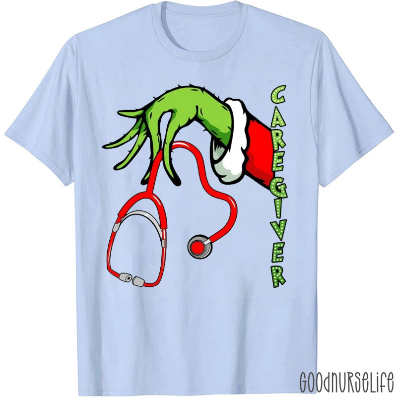 Personalized Job Title Hand Holding Stethoscope Nurse T-Shirt