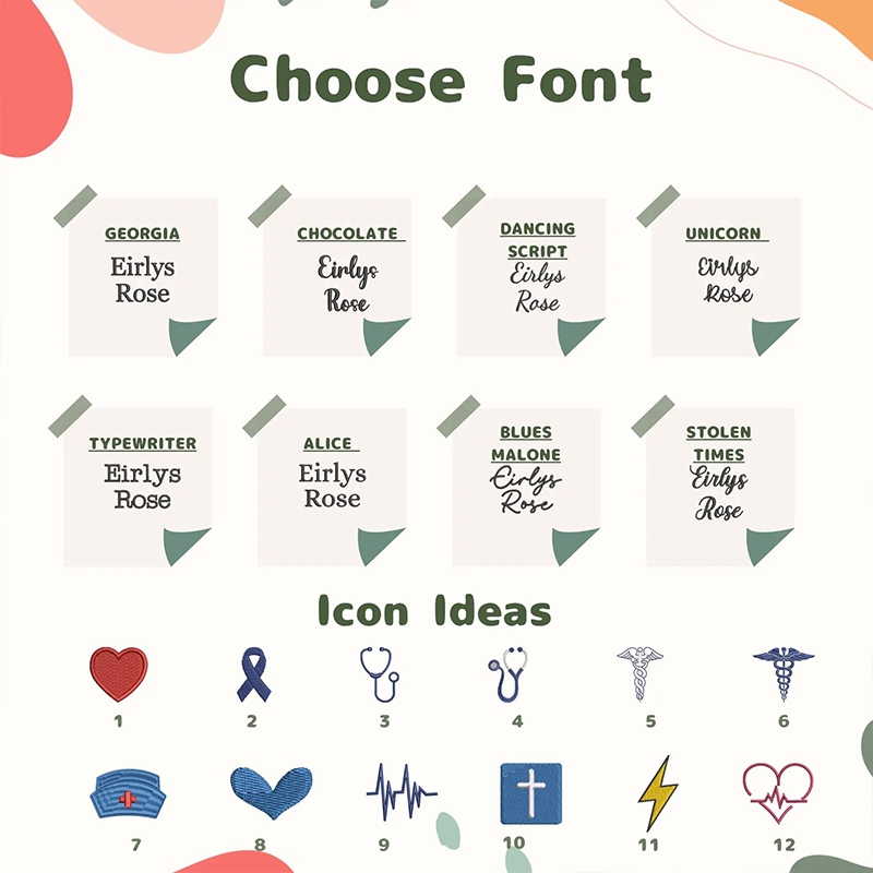 Personalized Embroidered Cute Icon Dental Quarter Zip Sweatshirt