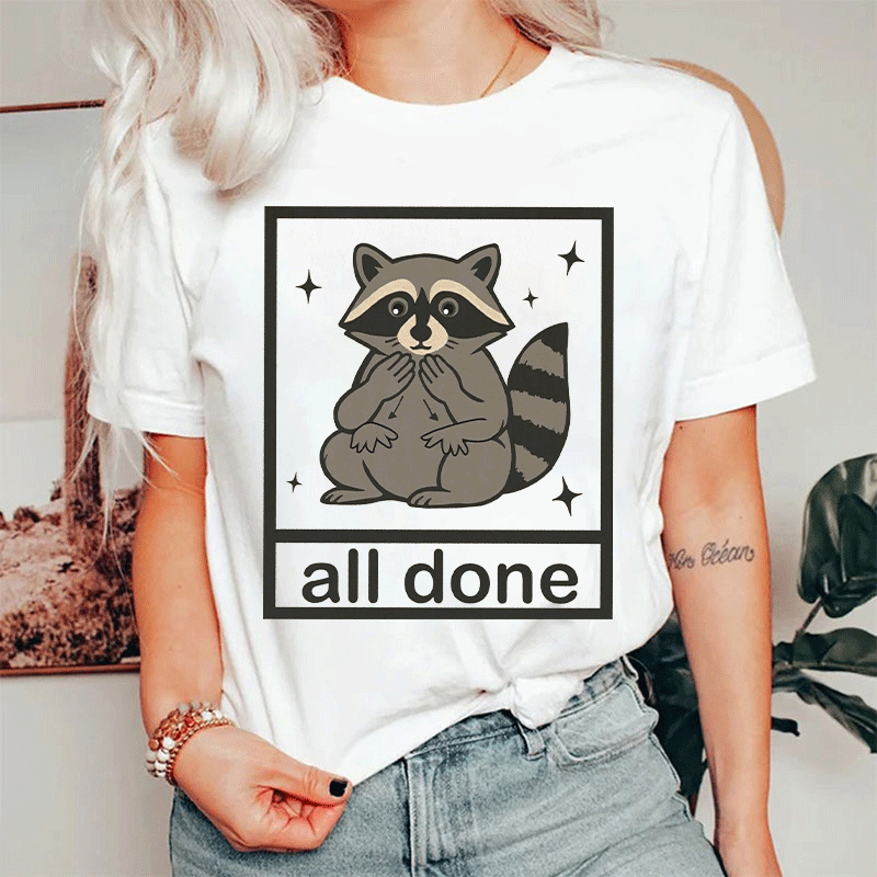 Feral Raccoon Speech Therapy T-shirt