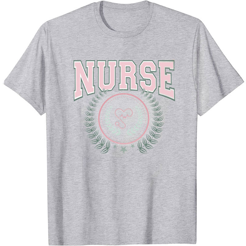 Leaves RN Stethoscope  Nurse T-Shirt