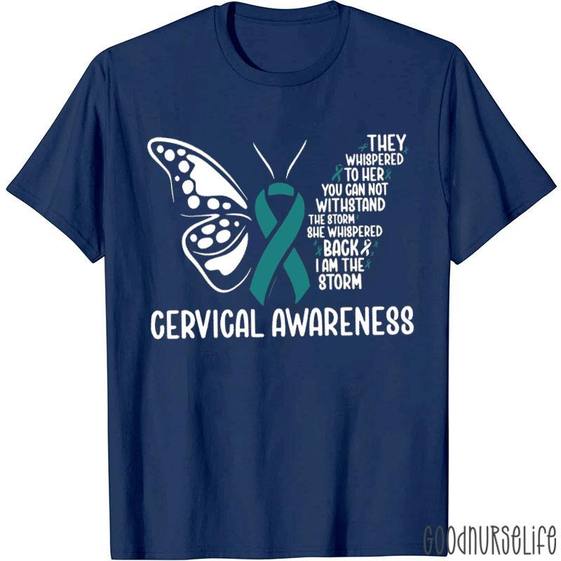 Cervical Awareness Butterfly T-Shirt