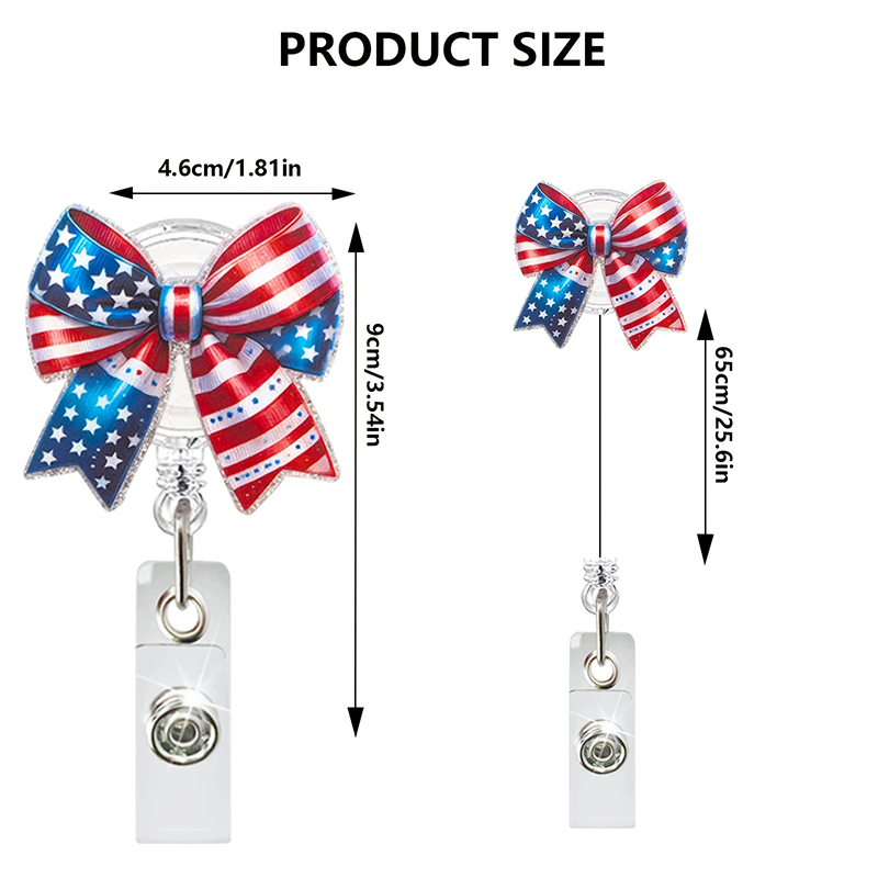 American Independence Day Nurse Badge Reel