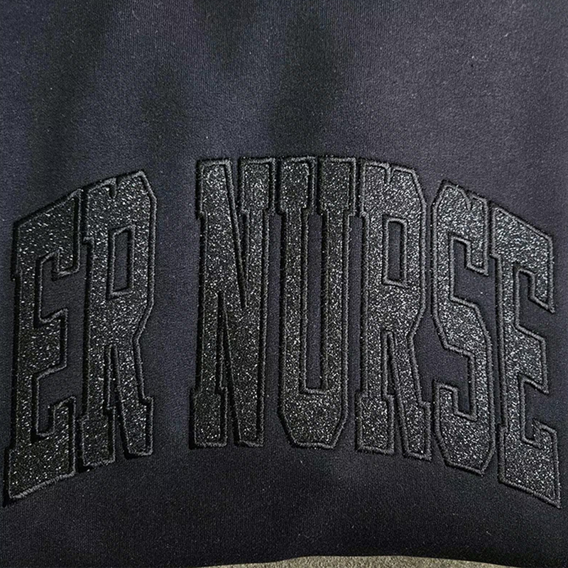Personalized Embroidered Glitter Sweatshirt