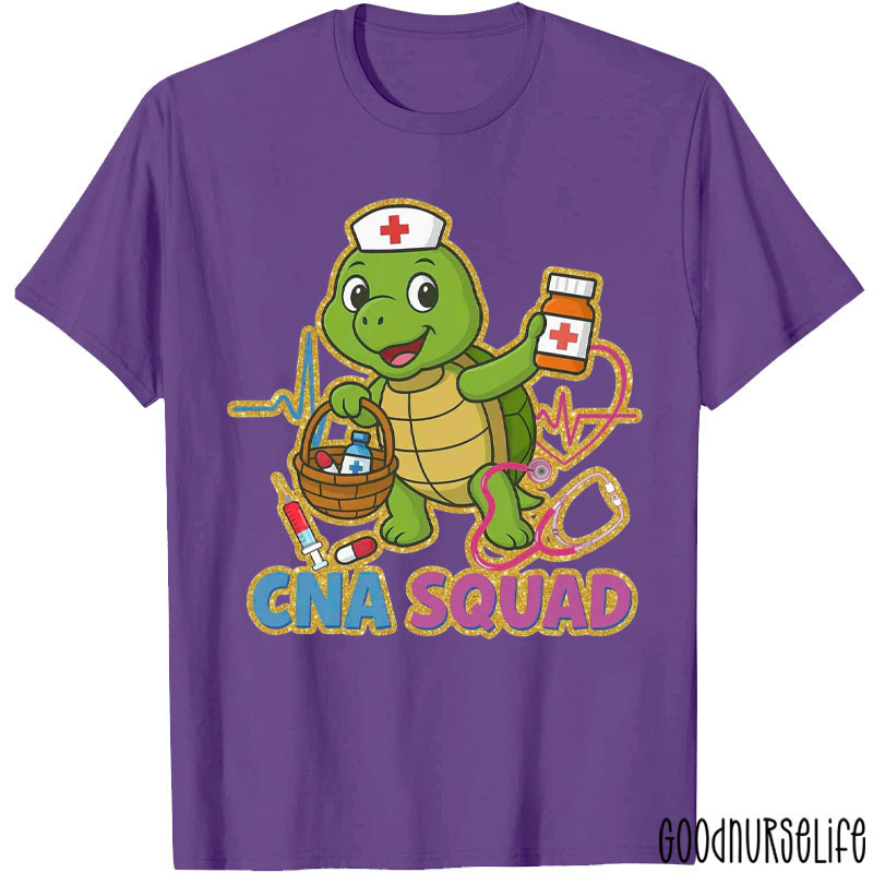 Personalized Cute Animal CNA Squad Nurse T-Shirt