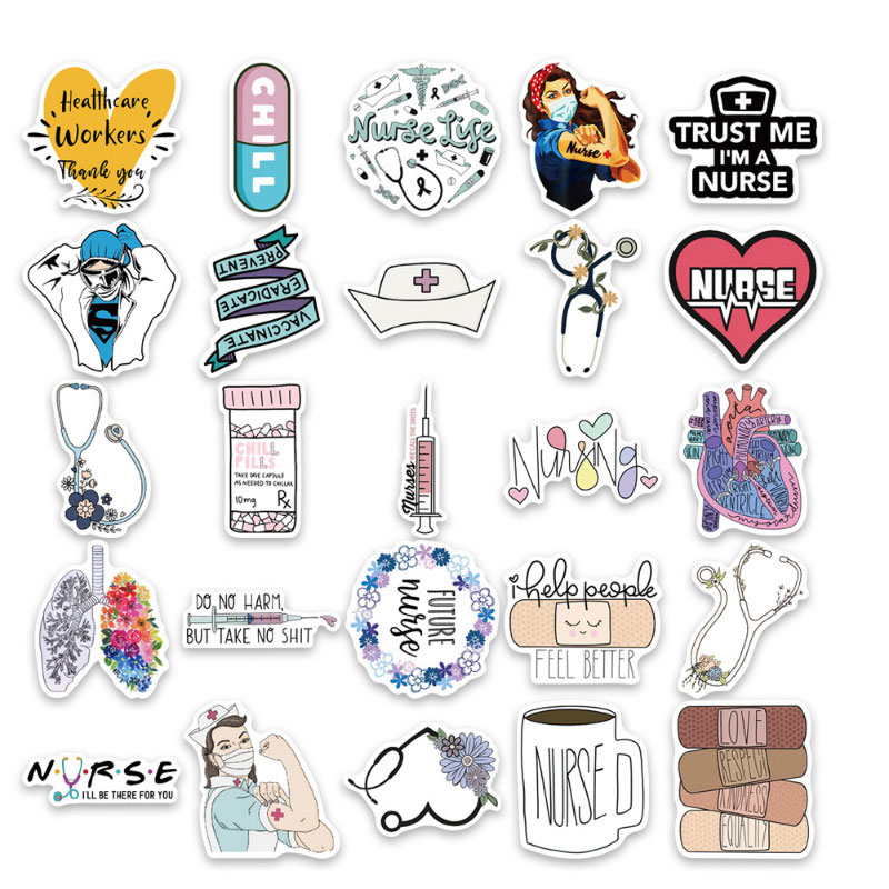 Nurse Life 50 Pack Nurse Stickers