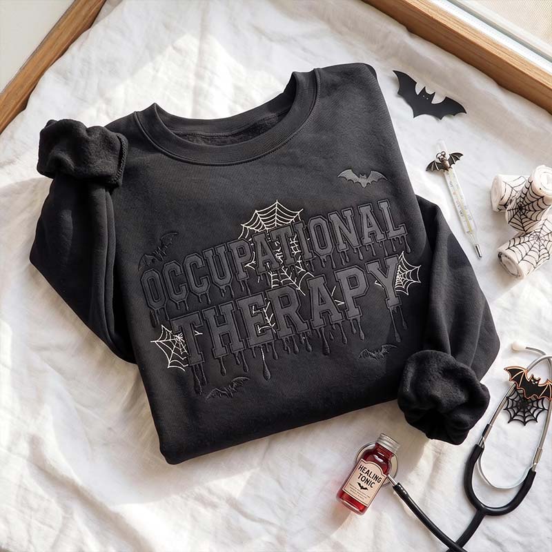 Personalized Spider Web Halloween Sweatshirt