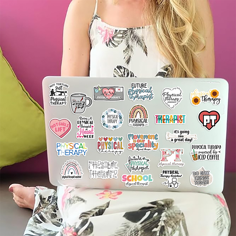 50PCS Cartoon Physical Therapy Stickers