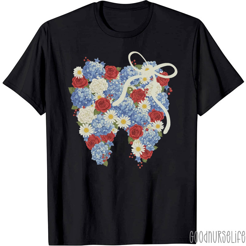 Matching Fourth Of July Dental Nurse T-Shirt