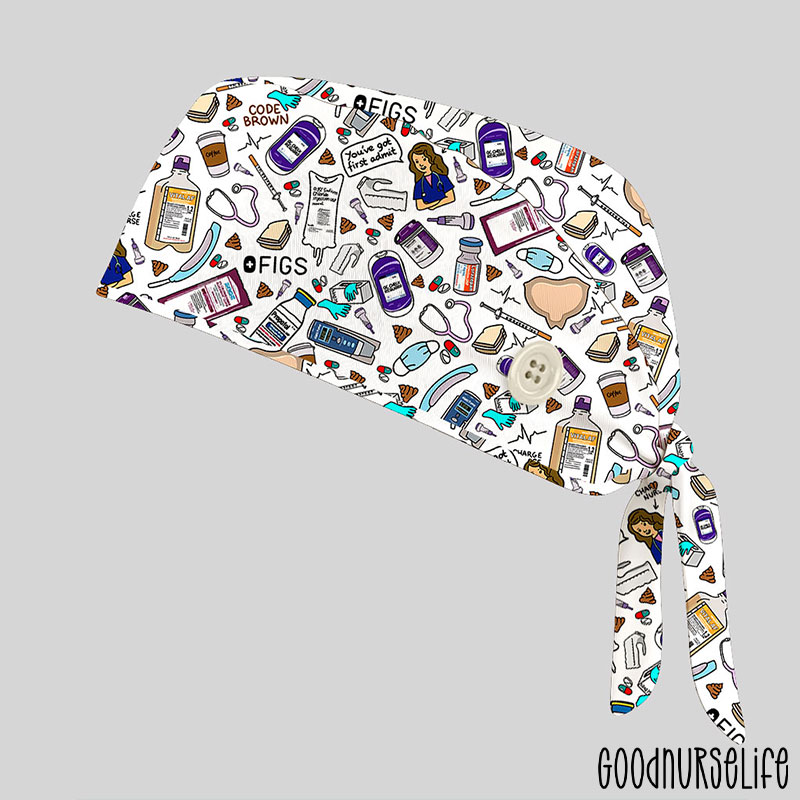 Everything Is Fine Nurse Scrub Cap