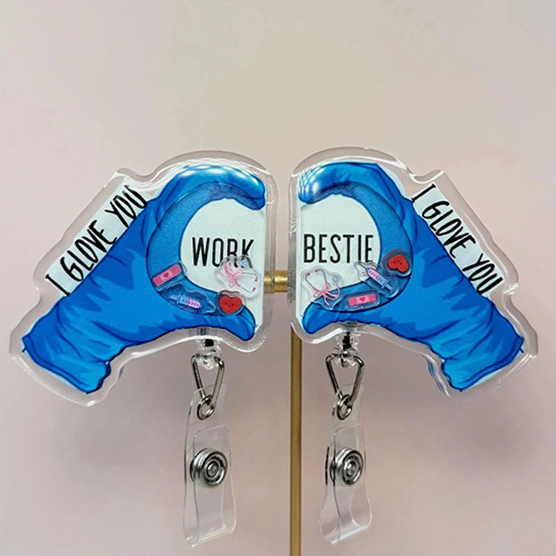 I Glove You Shaker Badge Reel